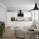DYK360 Küche Esbjerg H12, Breite 360cm, vormontiert, nobilia elements Eiche Sierra  Ausrichtung Links mit E-Geräten 0