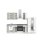 DYK360 Küche Esbjerg L7, Breite 300cm, vormontiert, nobilia elements Beton Schiefergrau Ausrichtung Rechts mit E-Geräten 3