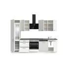 DYK360 Küche Esbjerg H10, Breite 300cm, vormontiert, nobilia elements Beton Schiefergrau Ausrichtung Links mit E-Geräten 3