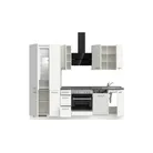 DYK360 Küche Esbjerg H3, Breite 270cm, vormontiert, nobilia elements Beton Schiefergrau Ausrichtung Links mit E-Geräten 3