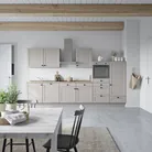 DYK360 Küche Oslo L12, Breite 360cm (240cm + 60cm + 60cm), vormontiert, nobilia mit E-Geräten 0