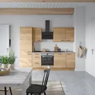 DYK360 Küche Oslo H6, Breite 270cm (210cm + 60cm), vormontiert, nobilia mit E-Geräten 0