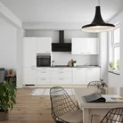 DYK360 Küche Esbjerg H8, Breite 330cm, vormontiert, nobilia elements Beton Schiefergrau Ausrichtung Links ohne E-Geräte 0