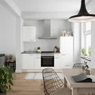 DYK360 Küche Esbjerg L2, Breite 240cm, vormontiert, nobilia elements Beton Schiefergrau Ausrichtung Rechts ohne E-Geräte 0