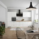 DYK360 Küche Esbjerg H8, Breite 330cm, vormontiert, nobilia elements Eiche Sierra Ausrichtung Links ohne E-Geräte 0