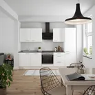 DYK360 Küche Esbjerg H10, Breite 300cm, vormontiert, nobilia elements Beton Schiefergrau Ausrichtung Rechts ohne E-Geräte 0