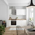 DYK360 Küche Esbjerg L5, Breite 210cm, vormontiert, nobilia elements Eiche Sierra Ausrichtung Links ohne E-Geräte 0