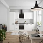 DYK360 Küche Esbjerg H6, Breite 270cm, vormontiert, nobilia elements Beton Schiefergrau Ausrichtung Links ohne E-Geräte 0