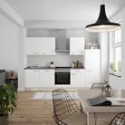 DYK360 Küche Esbjerg L10, Breite 300cm, vormontiert, nobilia elements Beton Schiefergrau Ausrichtung Rechts ohne E-Geräte 0