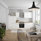 DYK360 Küche Esbjerg L7, Breite 300cm, vormontiert, nobilia elements Eiche Sierra Ausrichtung Links ohne E-Geräte 0