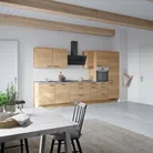 DYK360 Küche Oslo H12, Breite 360cm (240cm + 60cm + 60cm), vormontiert, nobilia mit E-Geräten 1