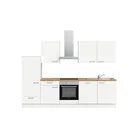 DYK360 Küche Esbjerg L10, Breite 300cm, vormontiert, nobilia elements Eiche Sierra Ausrichtung Links ohne E-Geräte 2