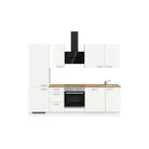 DYK360 Küche Esbjerg H6, Breite 270cm, vormontiert, nobilia elements Eiche Sierra Ausrichtung Links mit E-Geräten 2