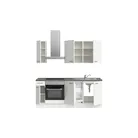 DYK360 Küche Esbjerg L5, Breite 210cm, vormontiert, nobilia elements Beton Schiefergrau Ausrichtung Links ohne E-Geräte 3