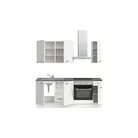 DYK360 Küche Esbjerg L5, Breite 210cm, vormontiert, nobilia elements Beton Schiefergrau Ausrichtung Rechts ohne E-Geräte 3