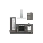 DYK360 Küche Oslo L2, Breite 240cm (180cm + 60cm), vormontiert, nobilia mit E-Geräten 3