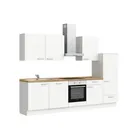 DYK360 Küche Esbjerg L10, Breite 300cm, vormontiert, nobilia elements Eiche Sierra  Ausrichtung Rechts mit E-Geräten 4