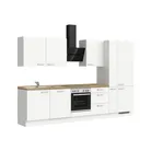DYK360 Küche Esbjerg H11, Breite 330cm, vormontiert, nobilia elements Eiche Sierra Ausrichtung Rechts mit E-Geräten 4
