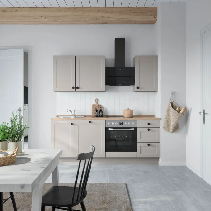 DYK360 Küche Oslo H5, Breite 210cm, vormontiert, nobilia ohne E-Geräte 0