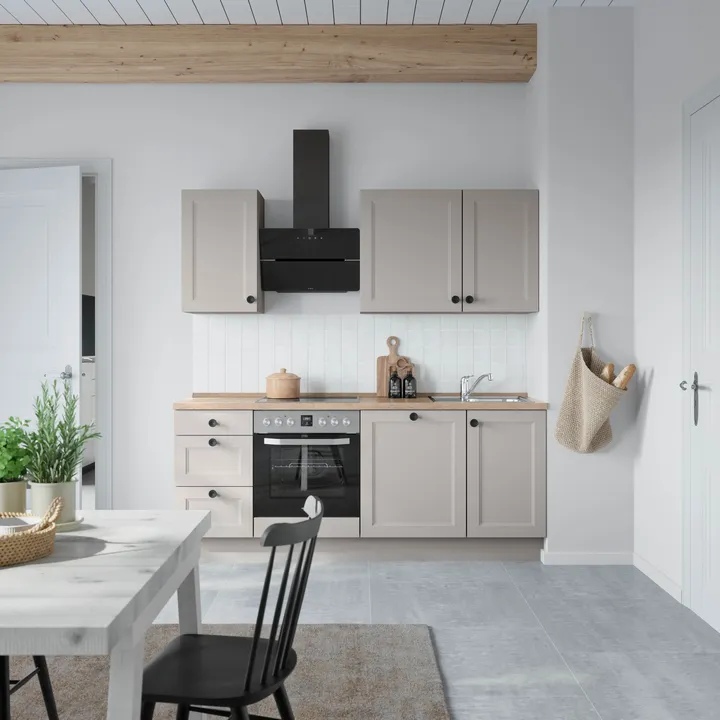 DYK360 Küche Oslo H5, Breite 210cm, vormontiert, nobilia ohne E-Geräte 0