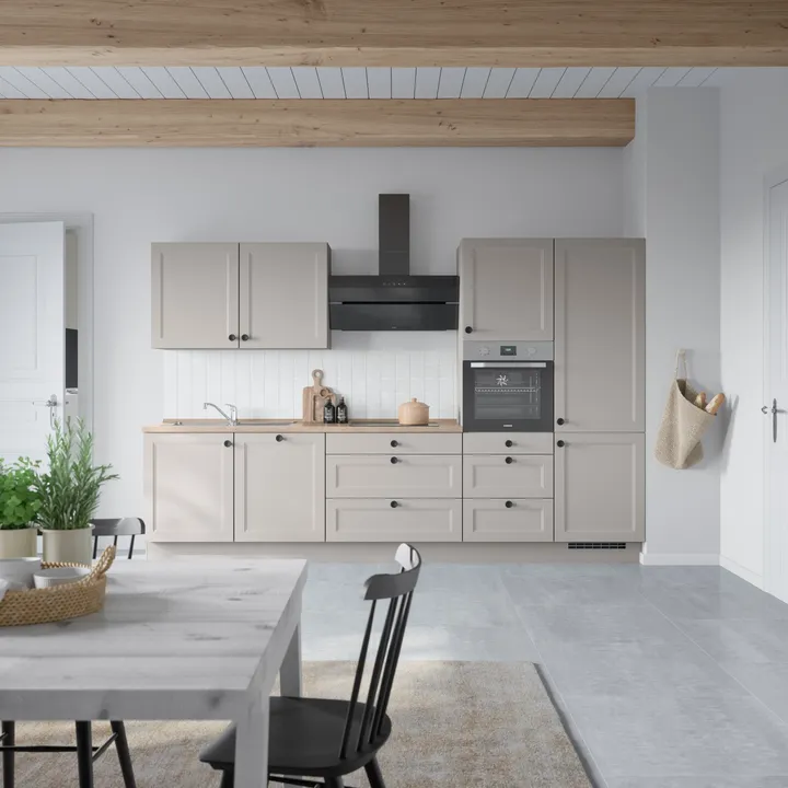 DYK360 Küche Oslo H8, Breite 330cm (210cm + 60cm + 60cm), vormontiert, nobilia ohne E-Geräte 0