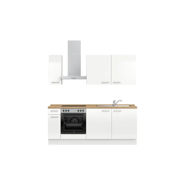 DYK360 Küche Oslo L5, Breite 210cm, vormontiert, nobilia ohne E-Geräte 2