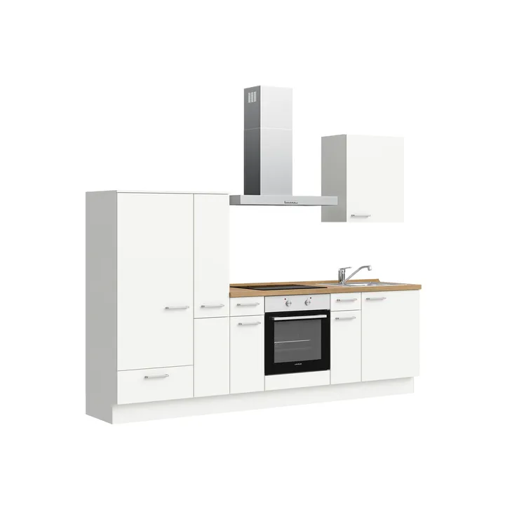 DYK360 Küche Esbjerg L3, Breite 270cm, vormontiert, nobilia elements Eiche Sierra Ausrichtung Links ohne E-Geräte 4