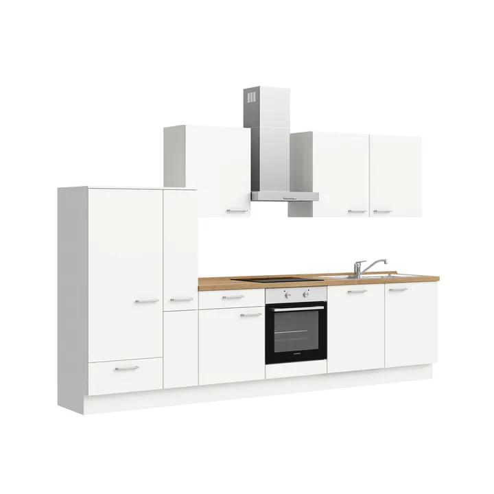 DYK360 Küche Esbjerg L11, Breite 330cm, vormontiert, nobilia elements Eiche Sierra Ausrichtung Links ohne E-Geräte 4