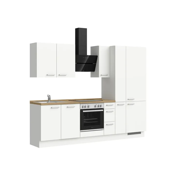 DYK360 Küche Esbjerg H3, Breite 270cm, vormontiert, nobilia elements Eiche Sierra Ausrichtung Rechts ohne E-Geräte 4