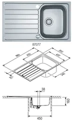 DYK360 Spüle FRANKE Spak SKX 611-86, Edelstahl 1