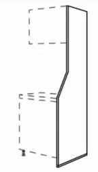 DYK360 Abschlusswange mit Kontur 16 mm stark HWAK16-1 1